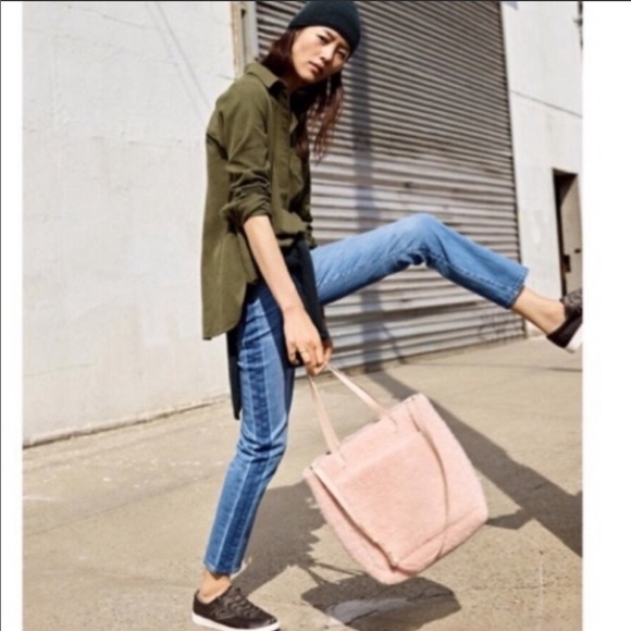 Madewell high-rise slim boyfriend tuxedo stripe - Picture 3 of 9